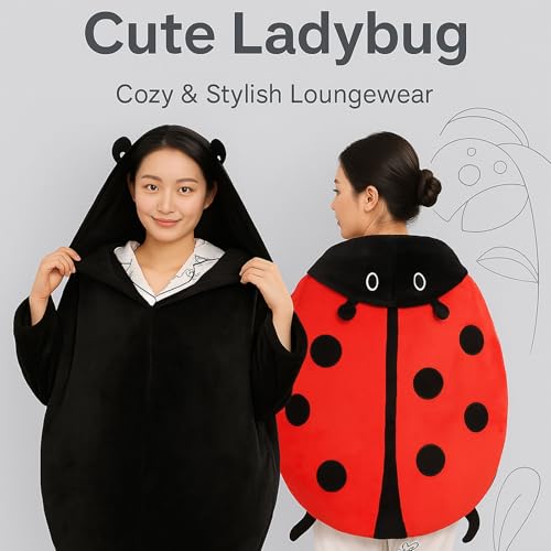 2025 New 23.6/39.4/59.0in Ladybug Wearable Pillow