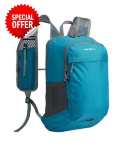 Waterfly Lightweight Foldable 15L Backpack: Small Hiking Packable Rucksack Ultralight Daypack for Women Men Cycling Sports Outdoo