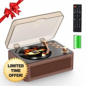 CD Player Portable Bluetooth: Kegaudio CD Players for Home with Speakers & Radio & Remote Control Vintage CD-Player Support USB/AUX Playback Headphone jack Walnu
