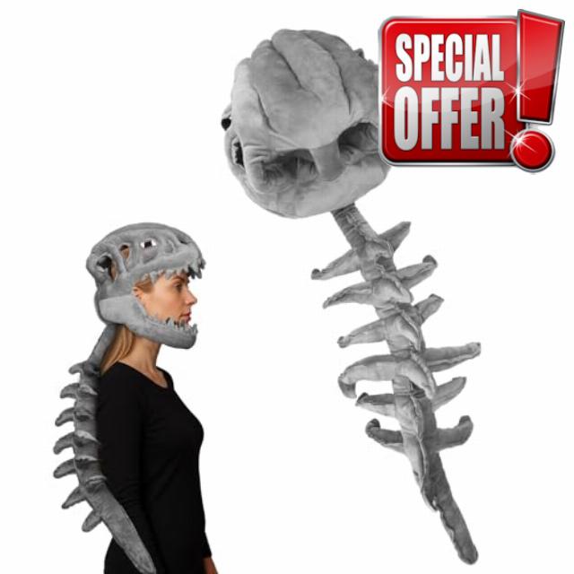 3D Wearable Realistic Skeleton Dinosaur Costume