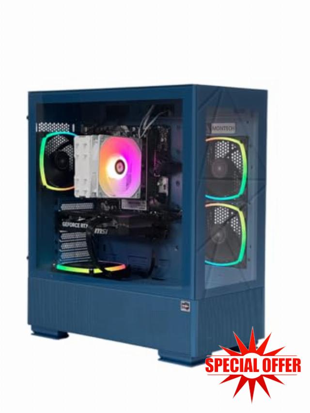 High-Performance Gaming PC | AMD Ryzen 9 5900X | RTX 5060 8GB | 32GB DDR4 RAM | 1TB NVMe SSD | Windows 11 Pro Desktop Computer (Ryzen 9 5900X)