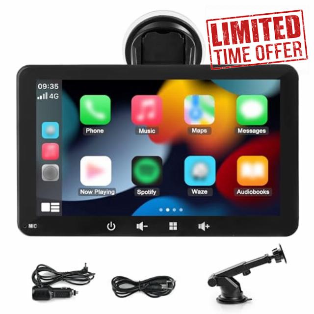 Autolink 7 inch Wireless Apple Carplay & Android Auto Car Play Screen