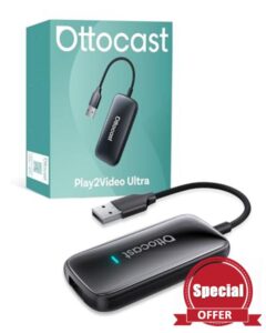 OTTOCAST Play2Video Ultra 2025 Upgrade Wireless CarPlay Android Auto Dongle