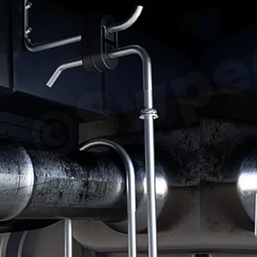 Exhaust Hangers Heavy Duty Muffler Hanger Exhaust Hangers Clamp On Exhaust Hangers fit 3" 76mm Exhaust Pipe (2)