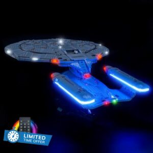 RC Led Light Set Compatible with Lego 10356 U.S.S. Enterprise NCC-1701-D Led Decoration Lighting Kit Compatible with Lego 10356 Building Blocks Model