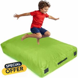 SaferBounce Sensory Crash Pad for Kids | Big 152 x 152 cm Or 122 x 91 cm | Autism Crash Mat for Children | Soft Landing for Jumping & Play | Crashpad | Giant Kids Foam Mat | Climbing & Gymnastics