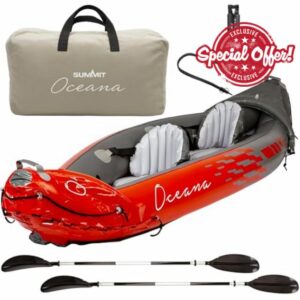 2 Person Inflatable Kayak – Includes Paddles