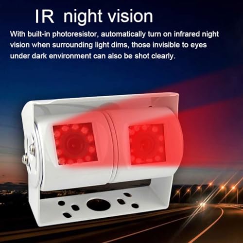Night Vision Waterproof Reverse Backup Camera for Motorhome Truck Caravan 12V-24V