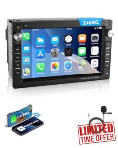 ESSGOO Wireless CarPlay and Android 2+64G Android 15 Car Radio for VW Polo MK3/4 9N Golf 4 Passat B5 T5 Seat Skoda