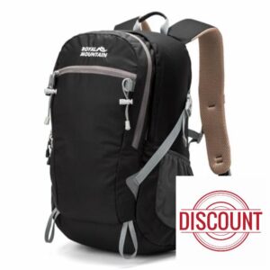 POWER KING Lightweight Hiking Backpack with Rainproof Cover 30L Foldable Travel Rucksack Bag for Women Men Outdoor Casual Daypack for Student