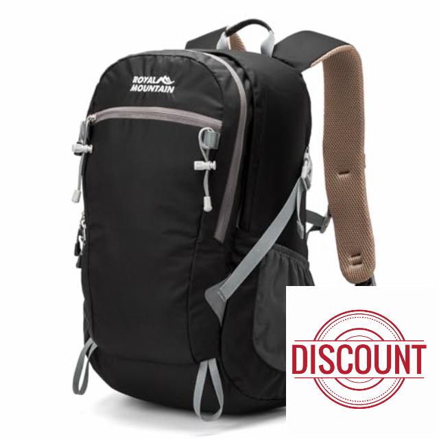 POWER KING Lightweight Hiking Backpack with Rainproof Cover 30L Foldable Travel Rucksack Bag for Women Men Outdoor Casual Daypack for Student