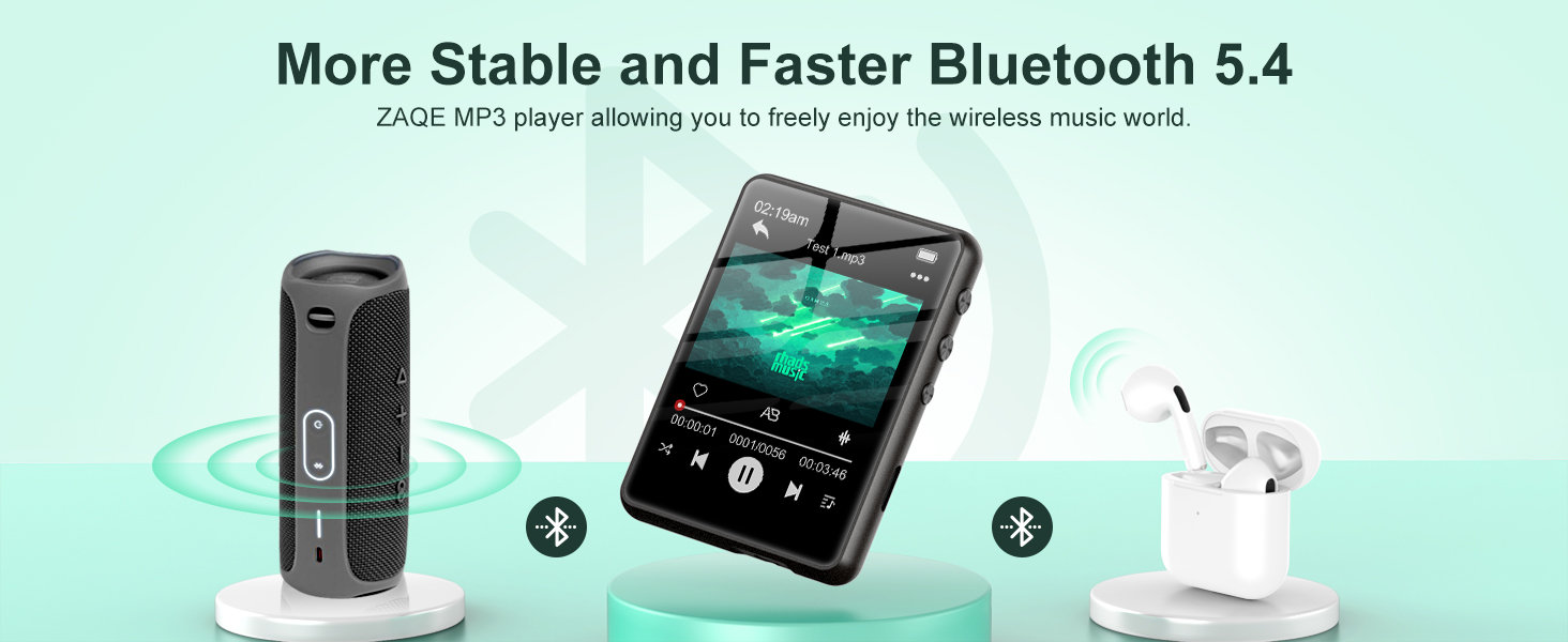 128GB MP3 Player with Bluetooth 5.4