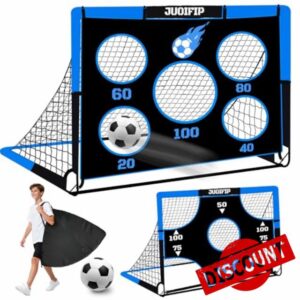 NZQXJXZ 3-in-1 Football Goals for Kids