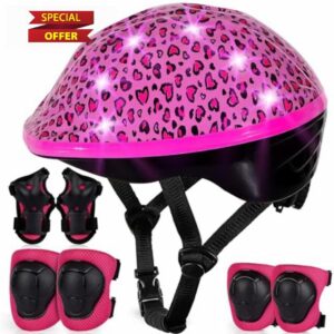 Kids Helmet and Pads Set Age 3-5-8
