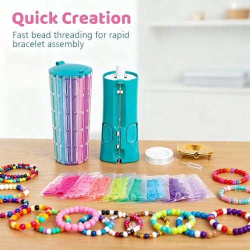 DIY Heishi Bead Bracelet Making Kit with Easy Click Design