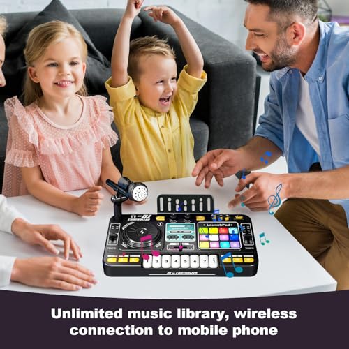 Charging Keyboard Table With Lights