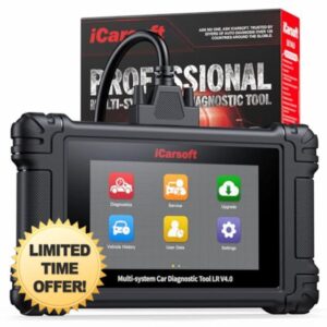 iCarsoft LR V4.0 Bidirectional Diagnostic Tool for Land Rover/Jaguar + 2 Optional Brand Packs