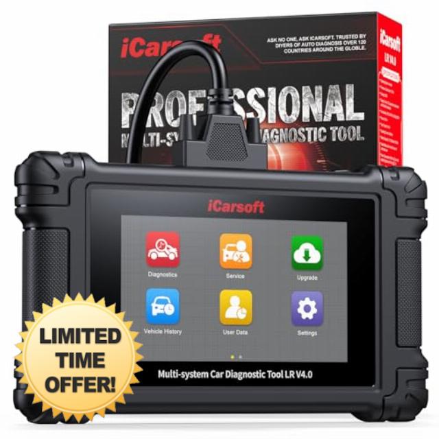 iCarsoft LR V4.0 Bidirectional Diagnostic Tool for Land Rover/Jaguar + 2 Optional Brand Packs