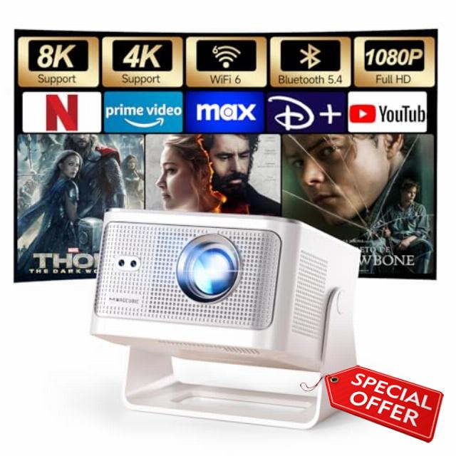 Magcubic Mini Projector 4K & 8K Support
