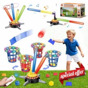 VATOS 3 in 1 Bean Bag & Ring Toss Game