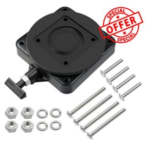 Correa 2207003 Low-Profile Swivel Base Low-Profile Swivel Mounting Base for Cannon Downrigge