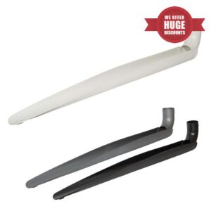 Foldable Downpipe Extension 9 x 150cm Drainage Channel for Garden Drainage and Rainwater Diverter Systems White