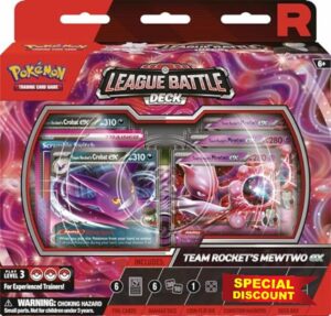 Pokémon TCG: Team Rocket’s Mewtwo ex League Battle Deck (1 Ready-to-Play 60-Card Deck)