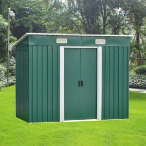 Galvanized Steel Tools Storage House Bike Sheds for Backyard