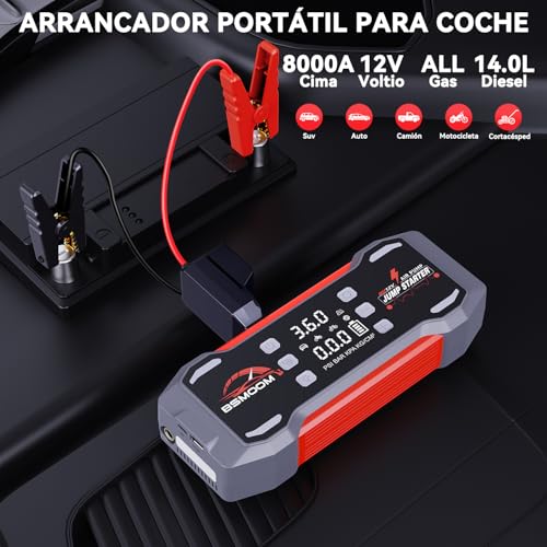 14 in 1 Car Battery Jump Starter with 45W Quick Charger
