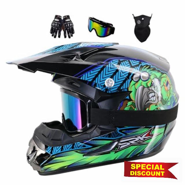 Kids Dirt Bike Motocross Off-Road Street Helmet