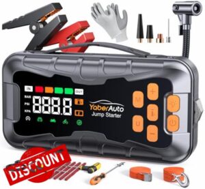 16-in-1 Jump Starter Power Pack with Air Compressor 160PSI