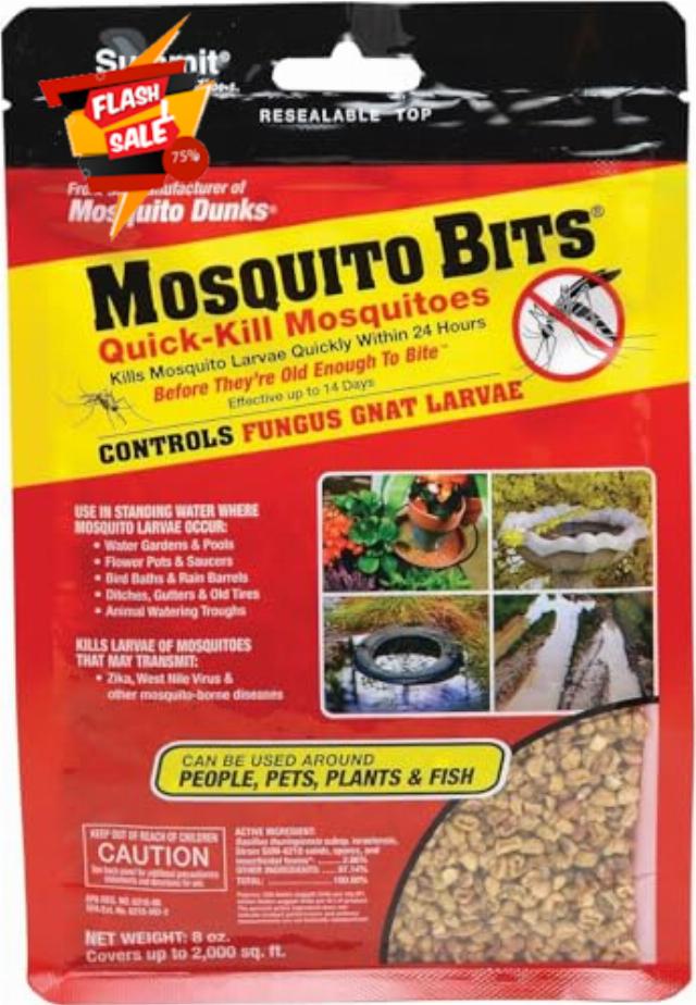 Summit Mosquito Bits 8oz – Mosquito Control for Standing Water