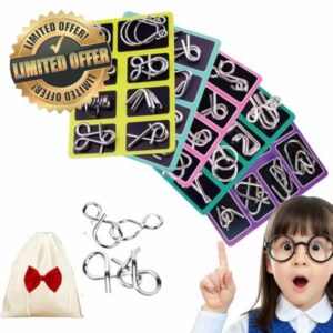 24 Piece Metal Puzzle Solving