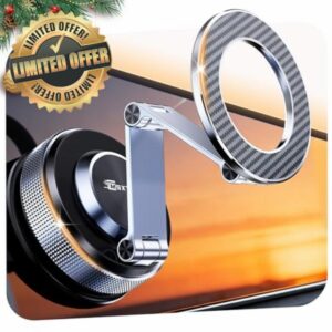 Car Phone Holder – Vmag S3 Magnetic Phone Holder for Cars with Strong Magnets & Alloy Dual‑Fold Arm