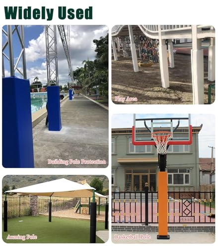 Volleyball Pole Protection Wrap Mat for Court(Gray