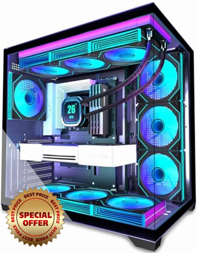 ATX PC Case 7 PWM ARGB Fans Pre-Installed