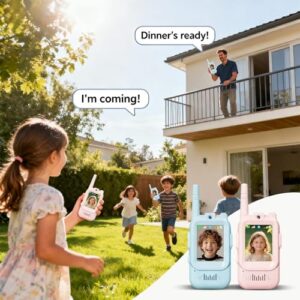 Rechargeable Walkie Talkies with Camera & Voice Changer