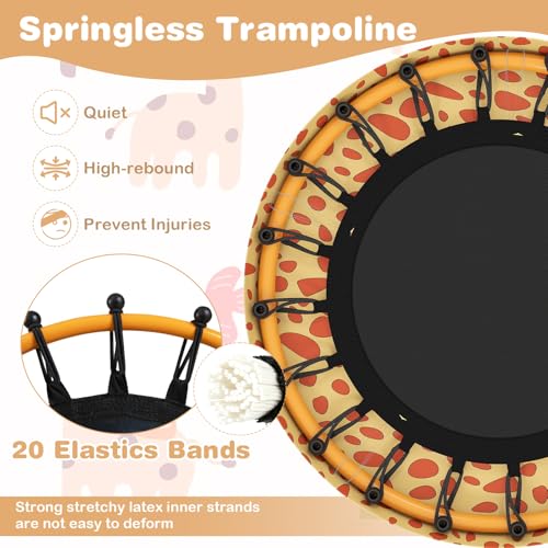 Cute Children Exercise Rebounder with Foam Handle and Padded Safety Cover