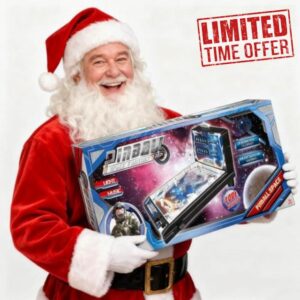 DIY Pinball Machine Toy for Ages 8-99 Year Old Mini Pinball Machine Kids Full Size Electronic Game with Pull Handle Lights & Sounds Tabletop Arcade Game for Boys & Girls