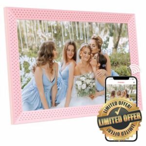 Digital Photo Frame 10.1 inch (Pink)