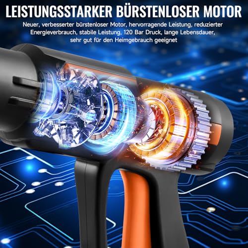 Battery High Pressure Washer with 2 Batteries