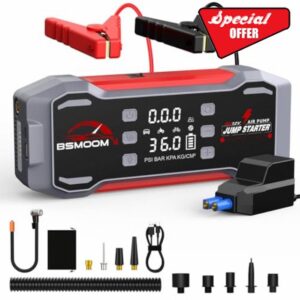 8000A Jump Starter Power Pack with Air Compressor