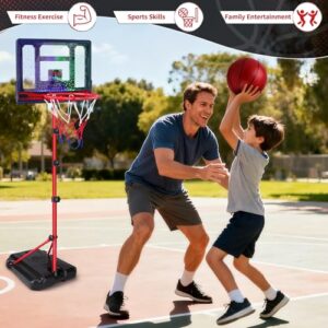Basketball Hoop Set with Adjustable Stand