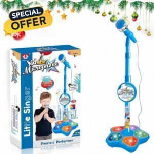 The Microphone Toy for Kids with Stand，2026 New Kids Microphone with Adjustable Stand