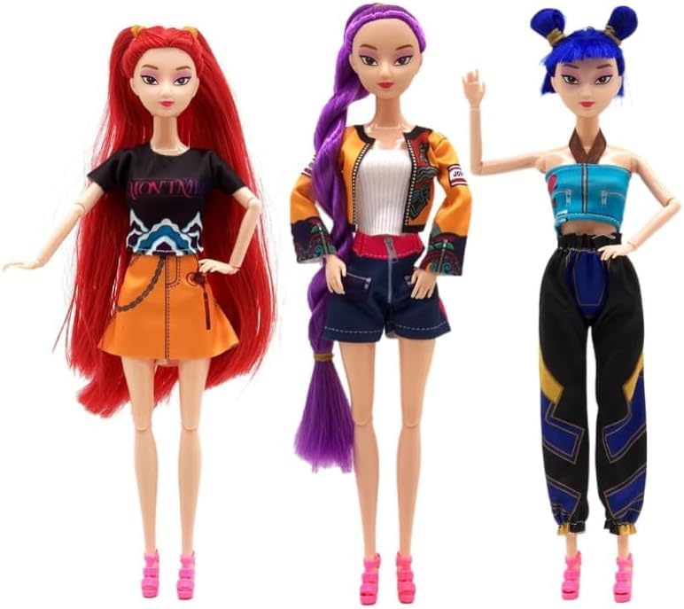 Demon Figures Hunters Doll K-P0p Dm0n Hunters Merch Toys Huntr Figure Desktop Decorations Birthday Party Supplies Age 3+