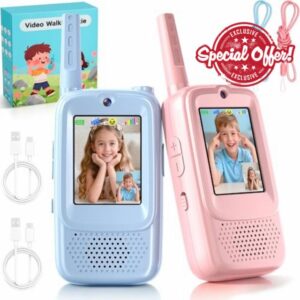 Pourbibi Video Walkie Talkies for Kids