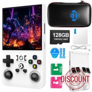 R36MAX Retro Handheld Game Console with 4.0 Inch IPS HD Screen