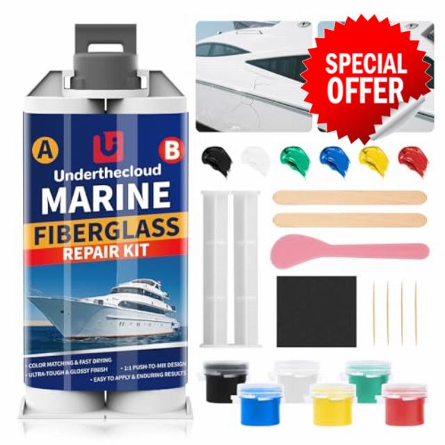 Fiberglass Boat Repair Kit(Color Match)