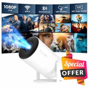 Mini Projector with WiFi 6 and Bluetooth 5.2