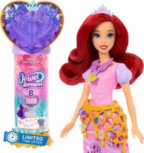 Mattel Disney Princess Ariel Fashion Doll & Accessories with 8 Surprises